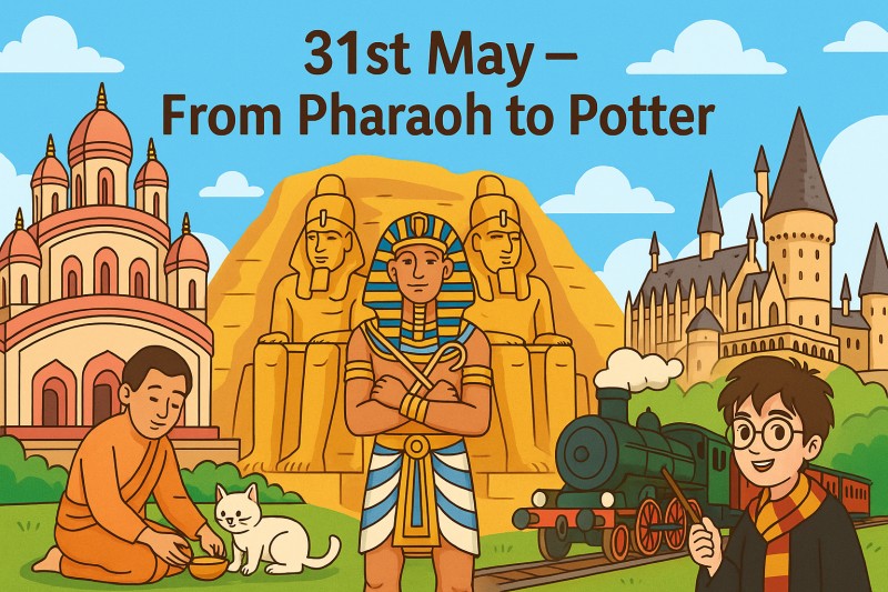31st May – From Pharaoh to Potter