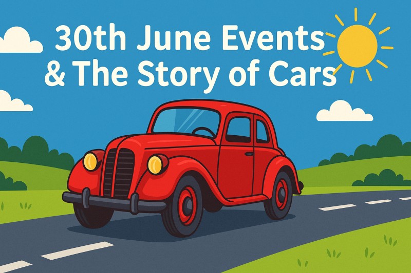 30th June Events & The Story of Cars