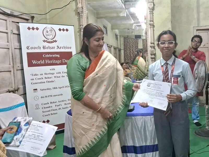 Prarona Wins The Coochbehar Heritage Talk Contest