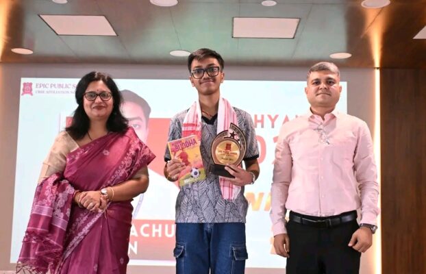 Madhyamik 2024 topper Chandrachur Sen visits Epic Public School