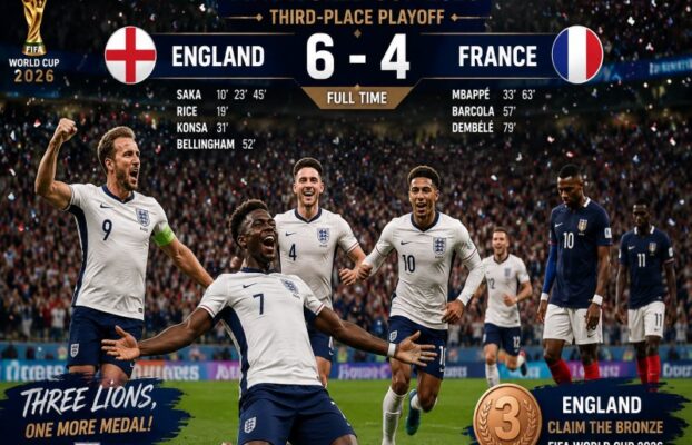 England vs France: England Claim Bronze in Thrilling FIFA World Cup 2026 Third-Place Playoff
