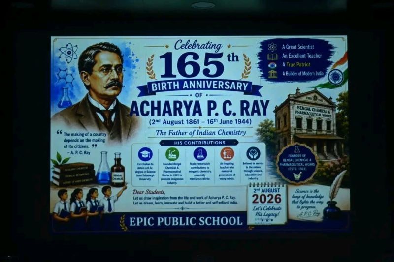 Science and the Birth Anniversary of Acharya P.C. Ray celebrated at Epic